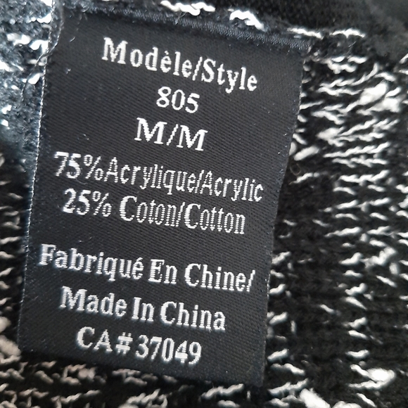 TERRA NOSTRA - Light knit sweater - Black and white - Size: M - Picture 8 of 9